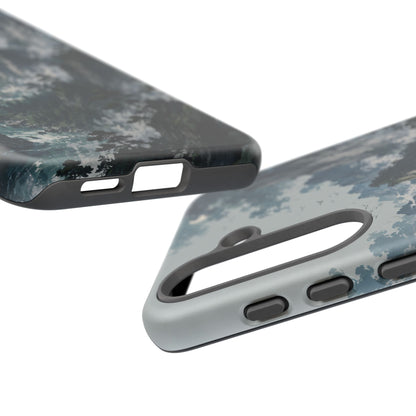 Mountain Landscape Phone Case — Misty Peaks Protective Tough Case