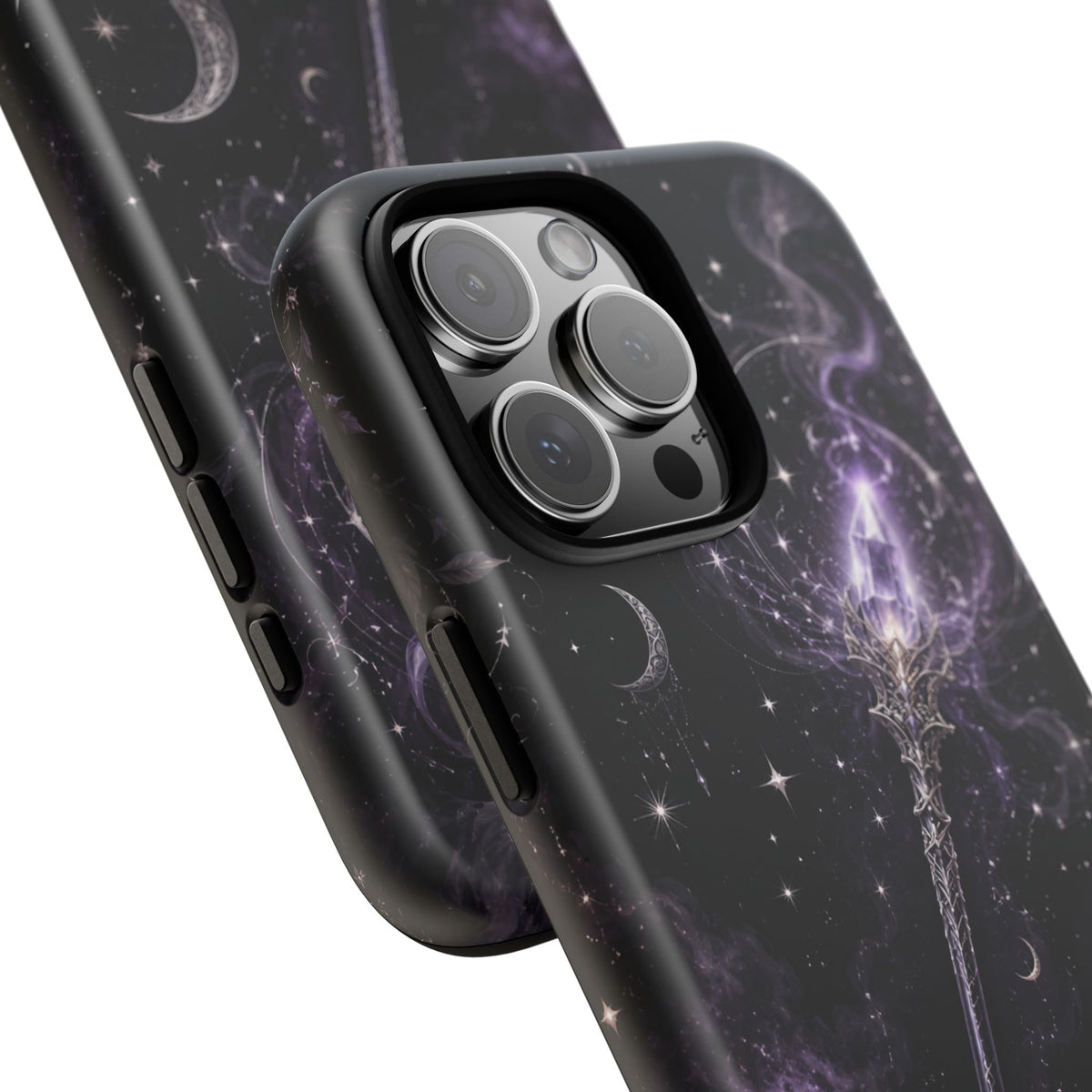 Celestial Magic Wand Phone Case — Mystic Moon & Stars Galaxy Tough Case