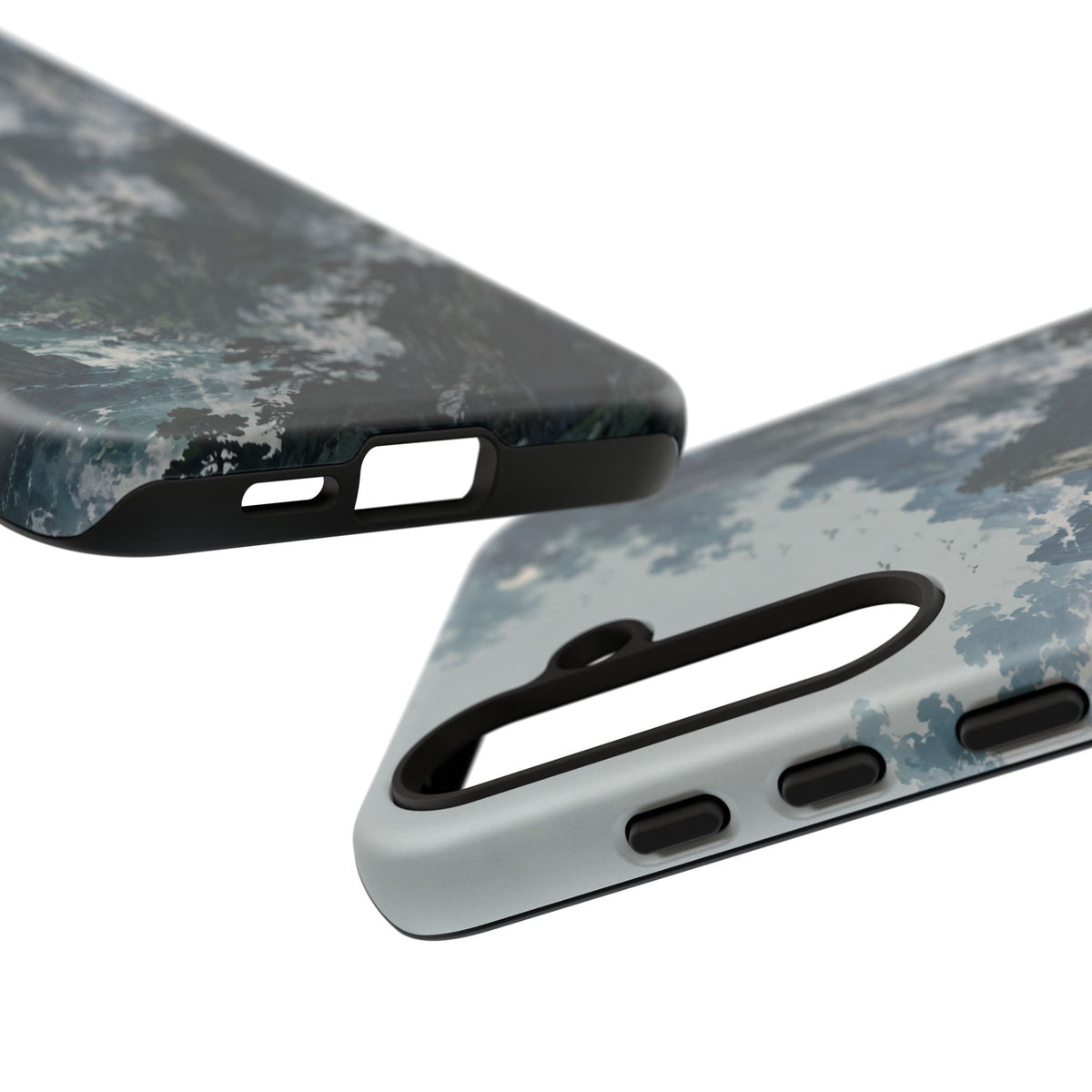 Mountain Landscape Phone Case — Misty Peaks Protective Tough Case