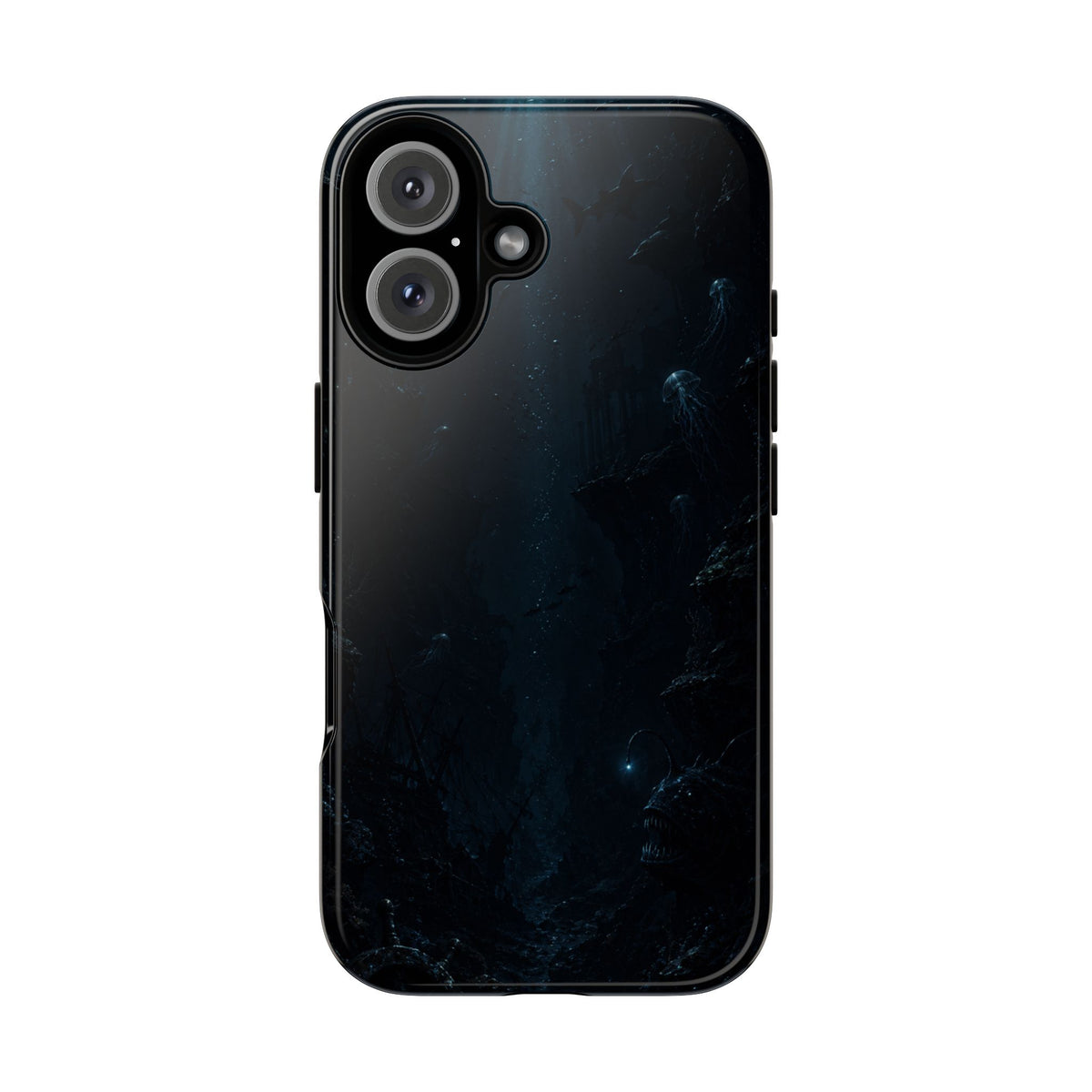 Dark Sea Trench Tough Phone Case — Protective Stylish iPhone Cover
