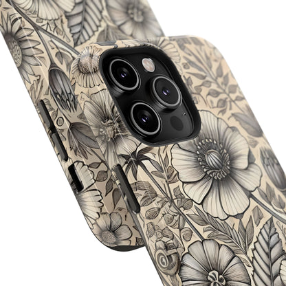 Paper Flowers Impact-Resistant Case