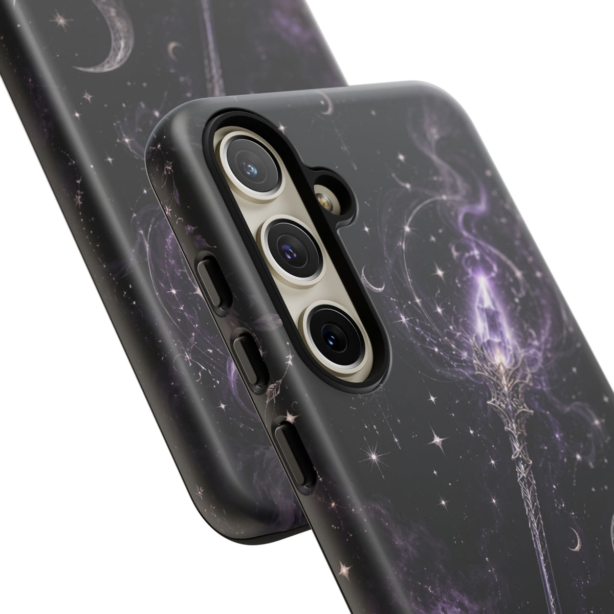 Celestial Magic Wand Phone Case — Mystic Moon & Stars Galaxy Tough Case