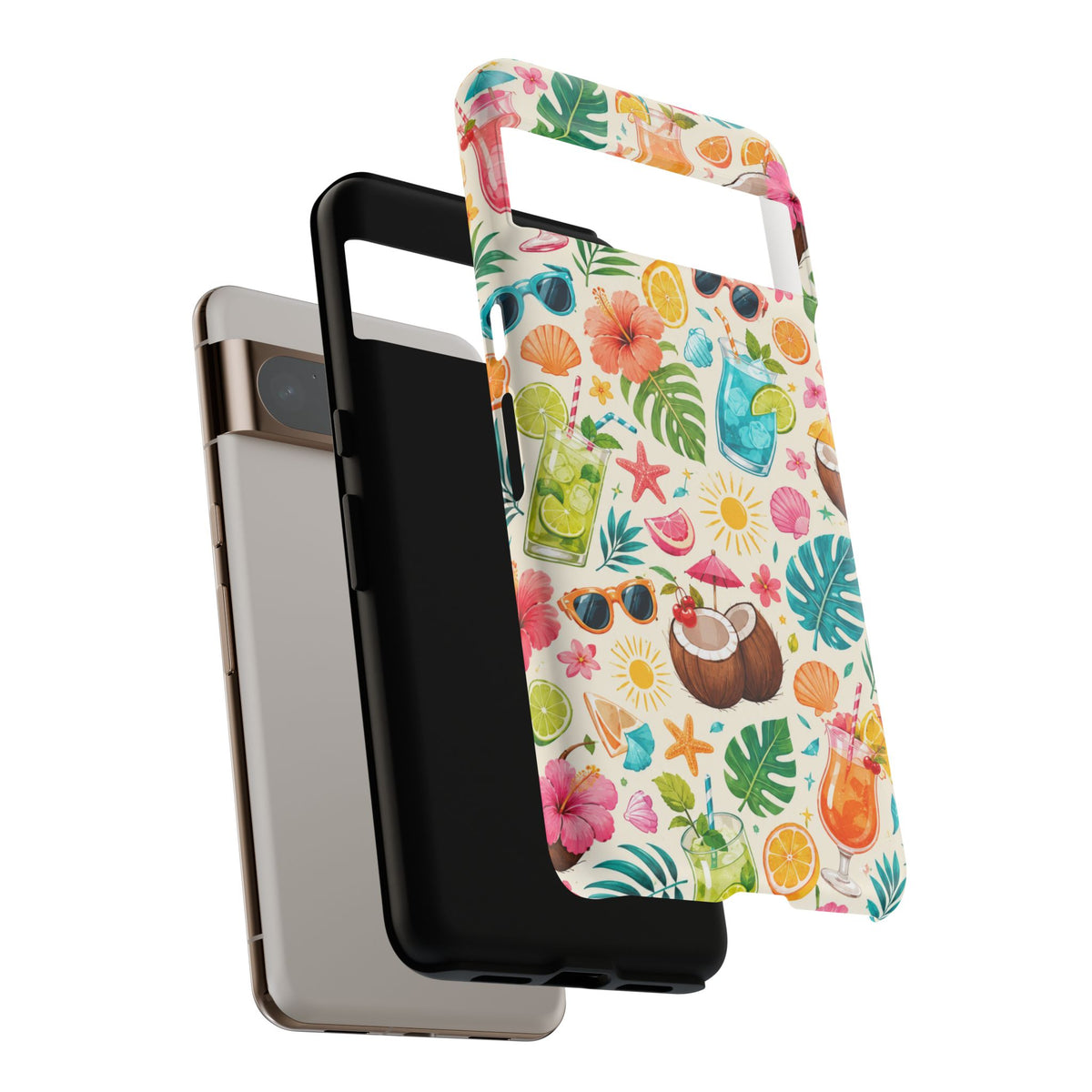 Tropical Cocktail Phone Case — Summer Beach Pattern iPhone Case