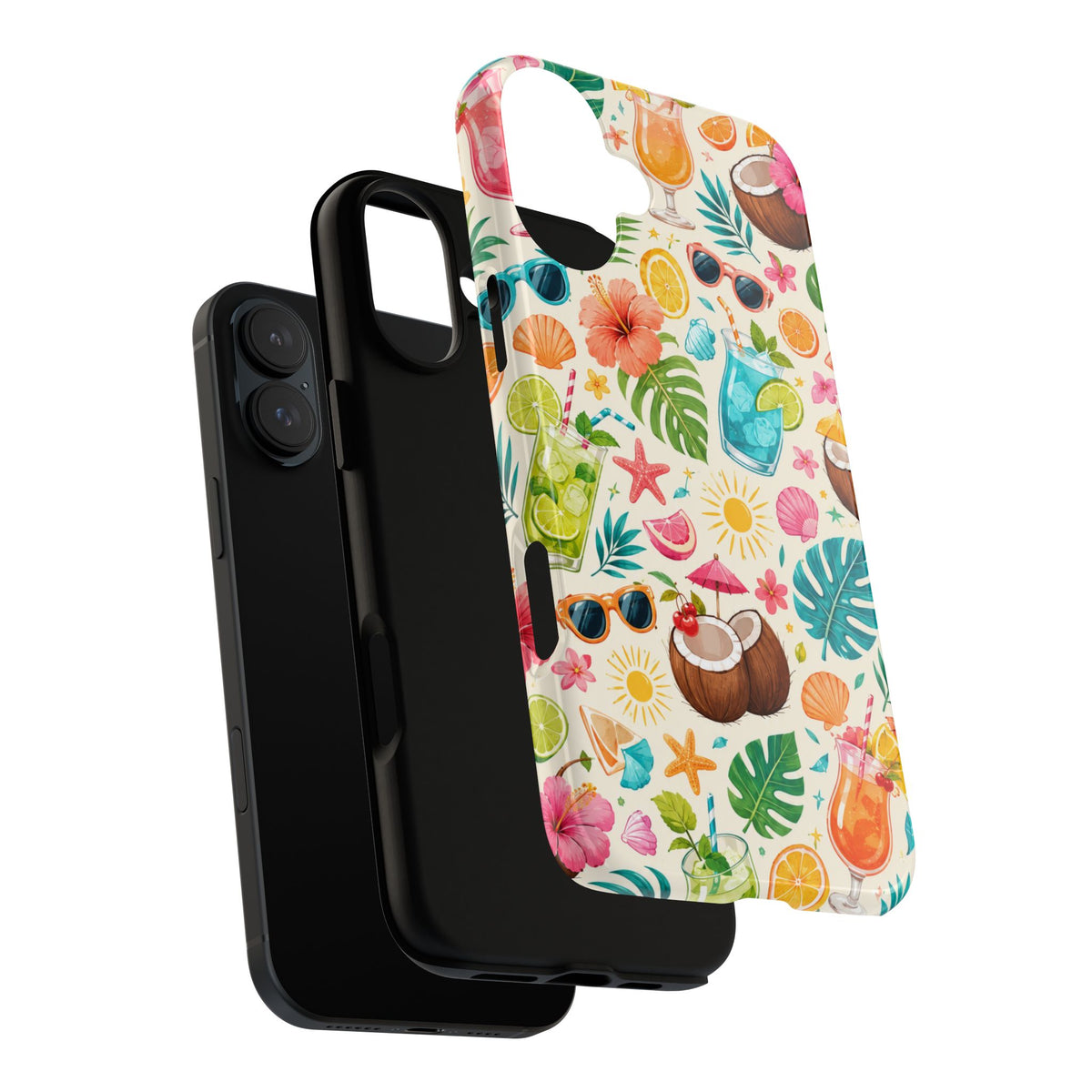 Tropical Cocktail Phone Case — Summer Beach Pattern iPhone Case