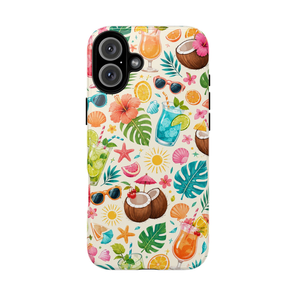 Tropical Cocktail Phone Case — Summer Beach Pattern iPhone Case