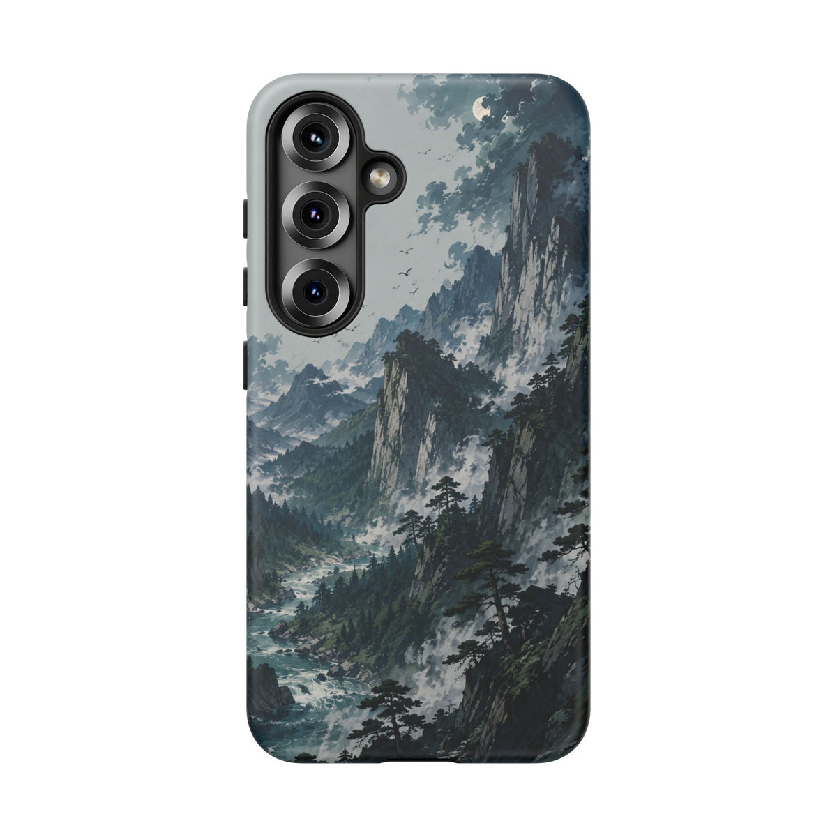 Mountain Landscape Phone Case — Misty Peaks Protective Tough Case