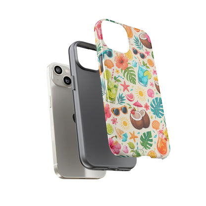 Tropical Cocktail Phone Case — Summer Beach Pattern iPhone Case