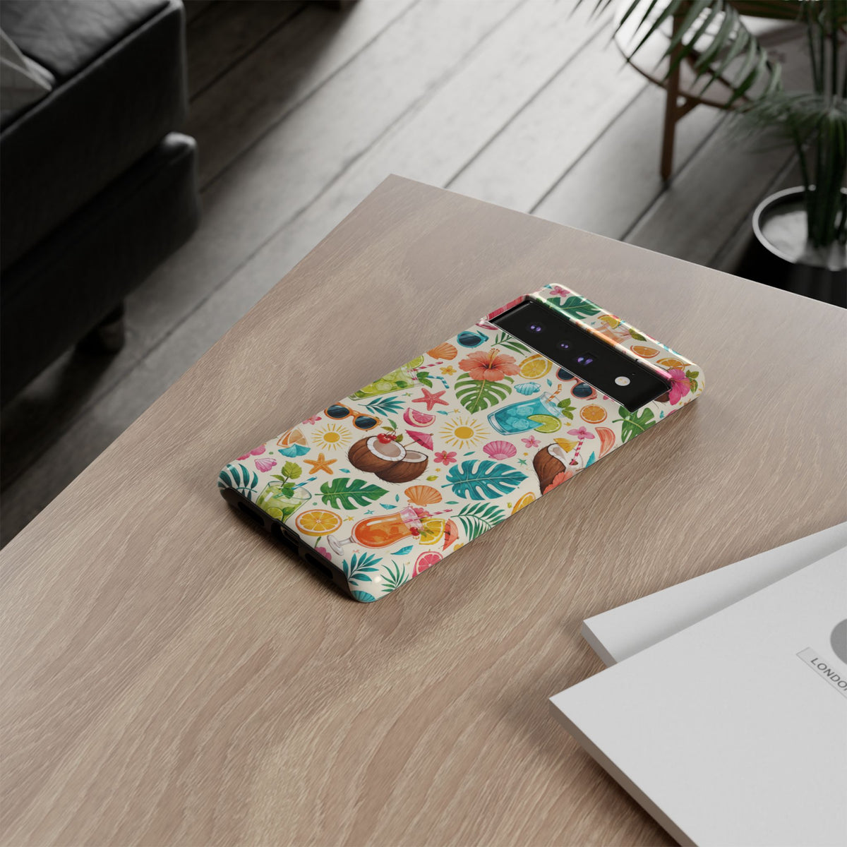 Tropical Cocktail Phone Case — Summer Beach Pattern iPhone Case