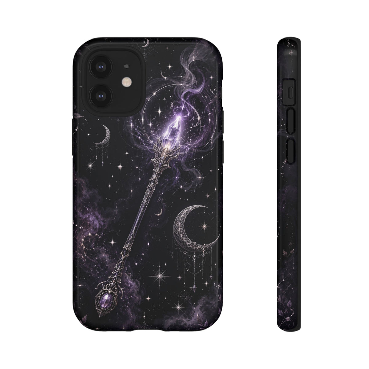 Celestial Magic Wand Phone Case — Mystic Moon & Stars Galaxy Tough Case