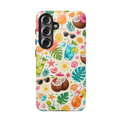 Tropical Cocktail Phone Case — Summer Beach Pattern iPhone Case