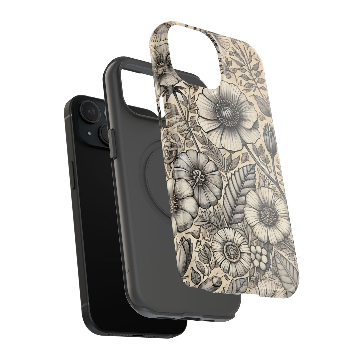 Paper Flowers Impact-Resistant Case