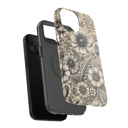 Paper Flowers Impact-Resistant Case
