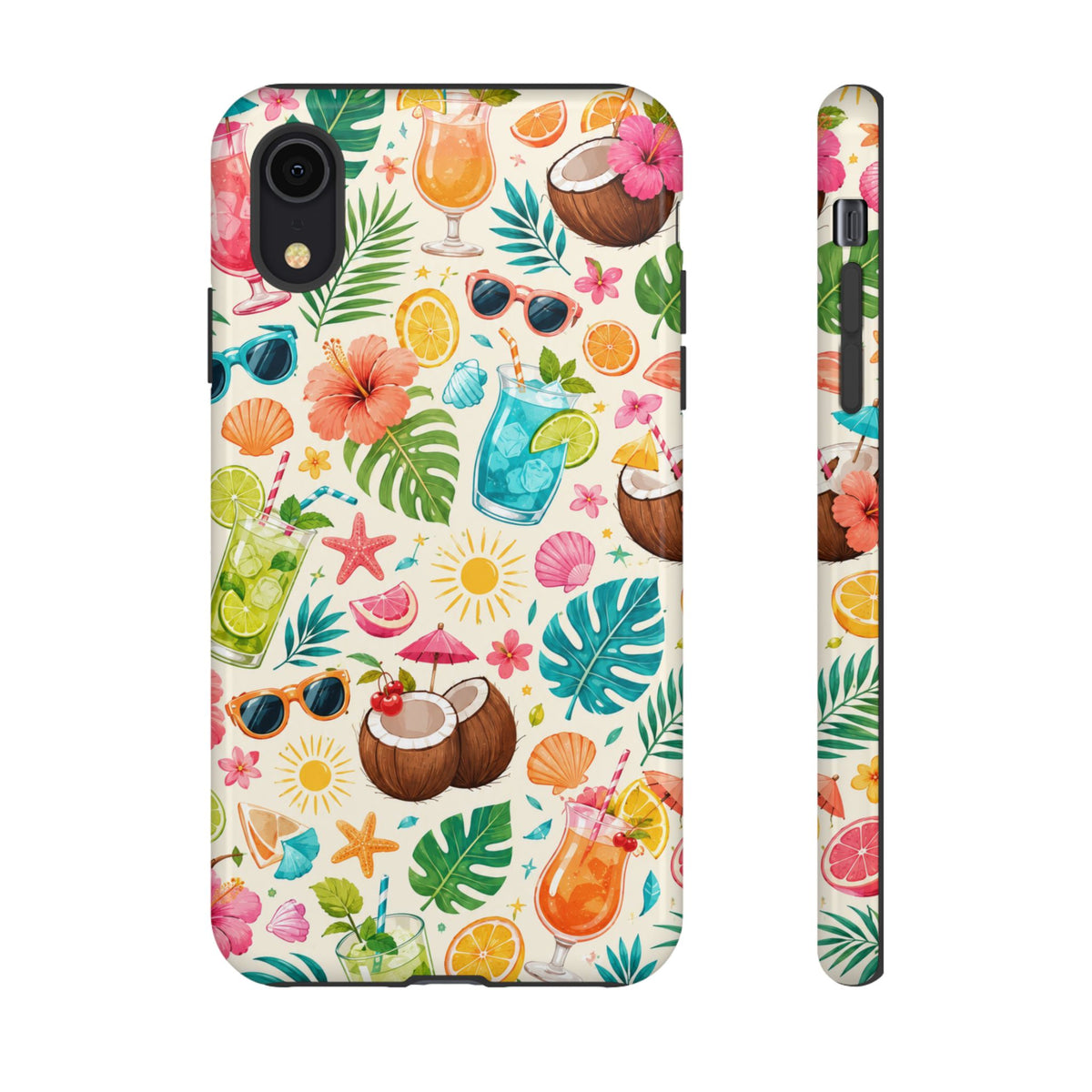 Tropical Cocktail Phone Case — Summer Beach Pattern iPhone Case