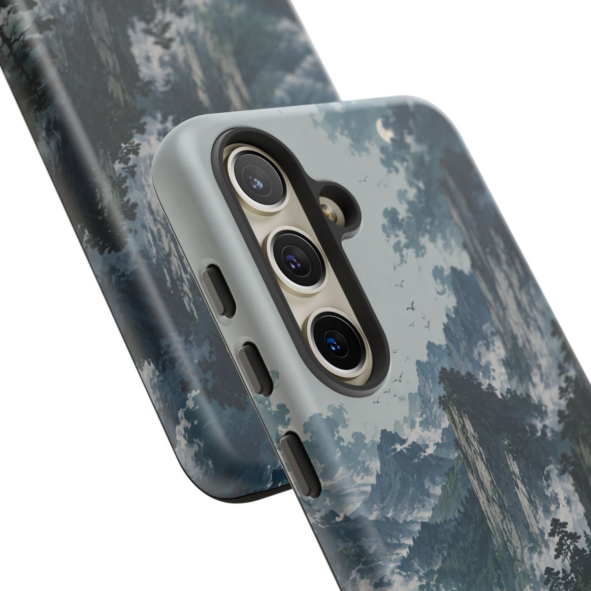 Mountain Landscape Phone Case — Misty Peaks Protective Tough Case