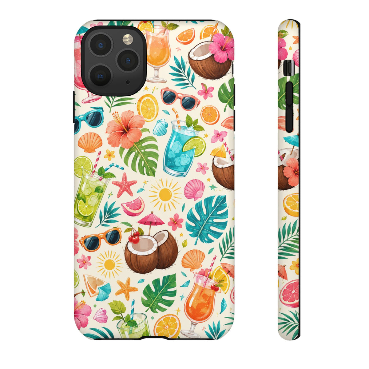 Tropical Cocktail Phone Case — Summer Beach Pattern iPhone Case