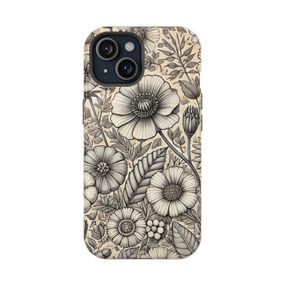 Paper Flowers Impact-Resistant Case