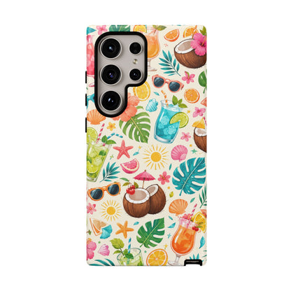 Tropical Cocktail Phone Case — Summer Beach Pattern iPhone Case