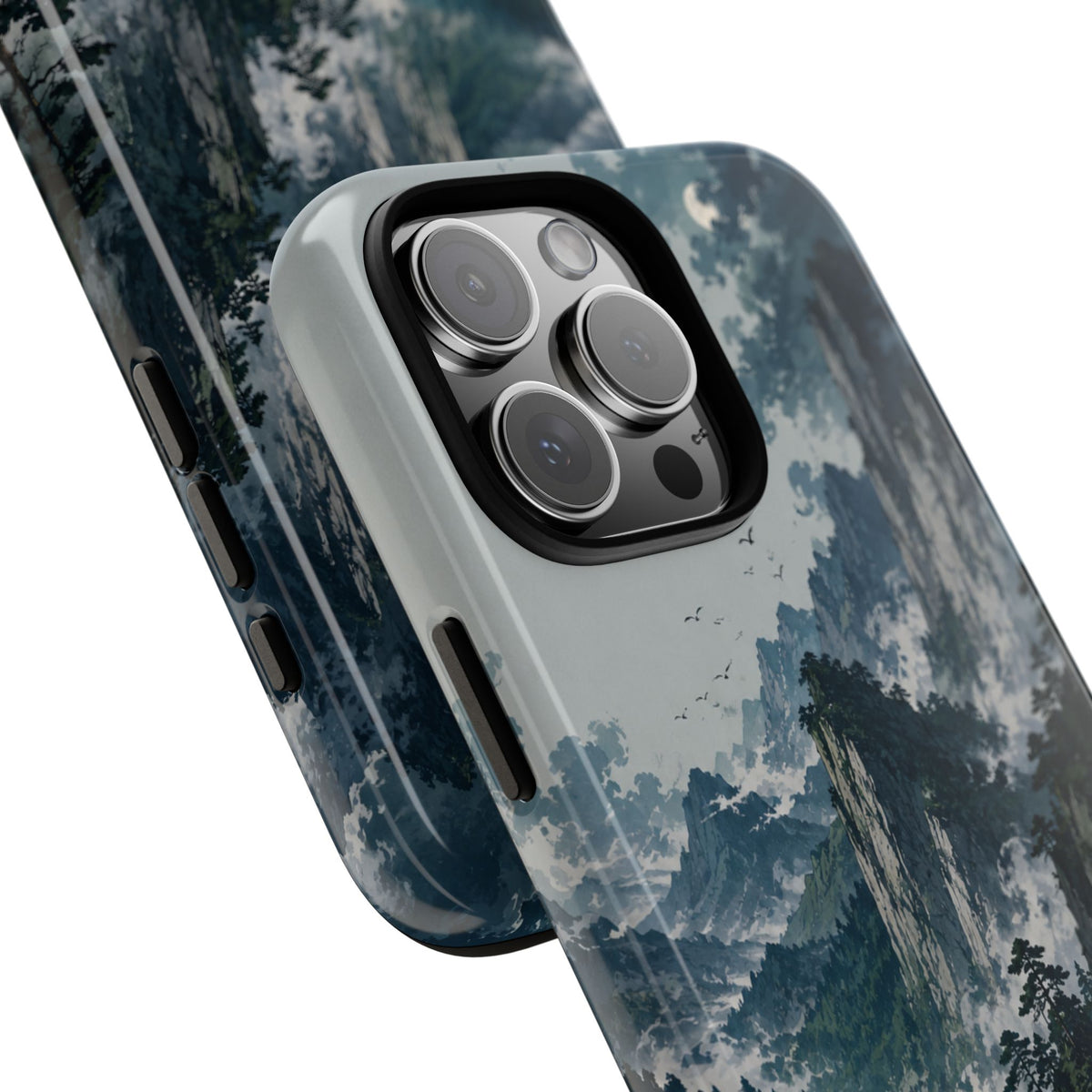 Mountain Landscape Phone Case — Misty Peaks Protective Tough Case
