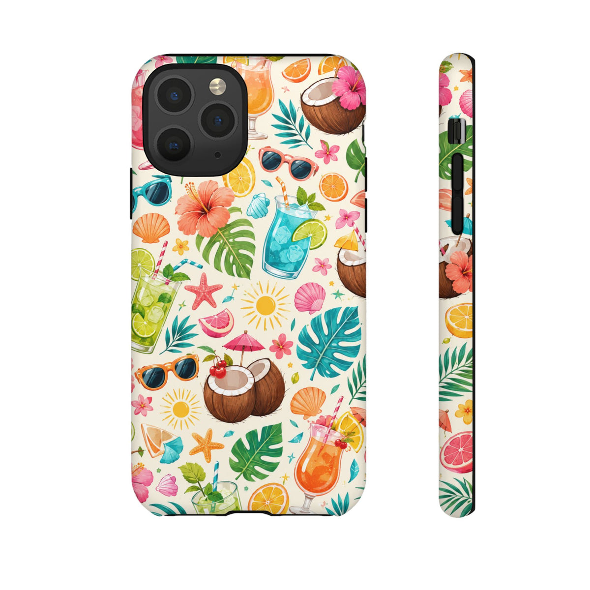 Tropical Cocktail Phone Case — Summer Beach Pattern iPhone Case