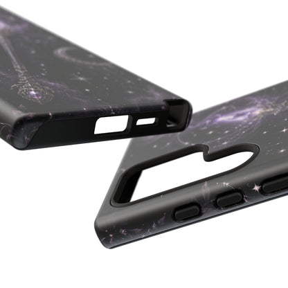 Celestial Magic Wand Phone Case — Mystic Moon & Stars Galaxy Tough Case