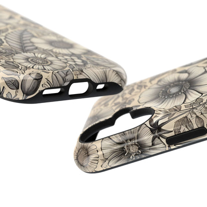 Paper Flowers Impact-Resistant Case