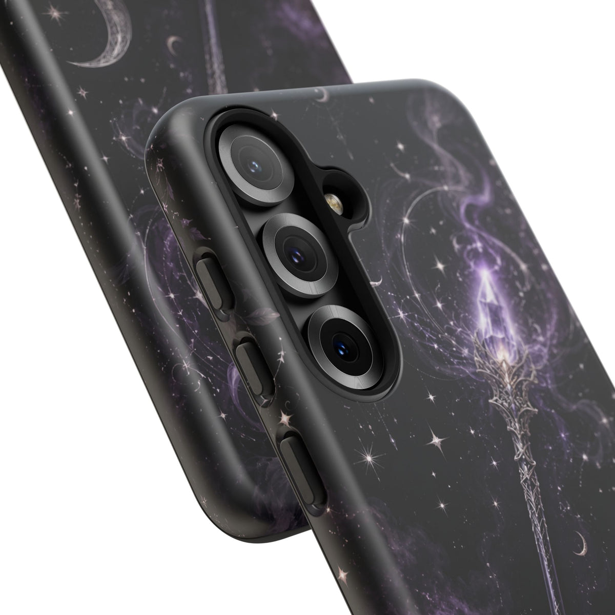 Celestial Magic Wand Phone Case — Mystic Moon & Stars Galaxy Tough Case