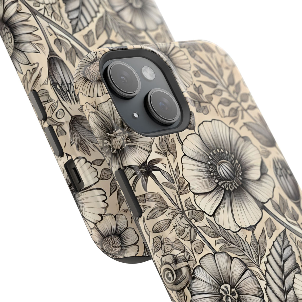 Paper Flowers Impact-Resistant Case