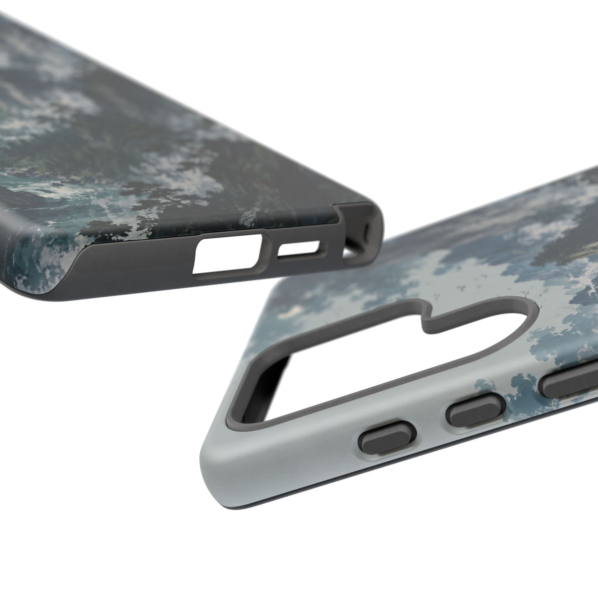 Mountain Landscape Phone Case — Misty Peaks Protective Tough Case