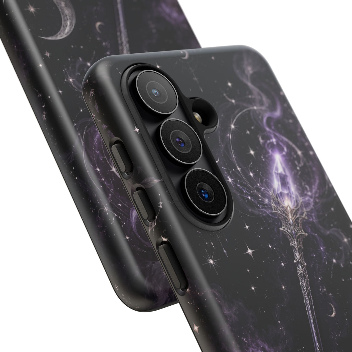 Celestial Magic Wand Phone Case — Mystic Moon & Stars Galaxy Tough Case