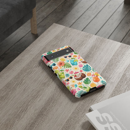 Tropical Cocktail Phone Case — Summer Beach Pattern iPhone Case