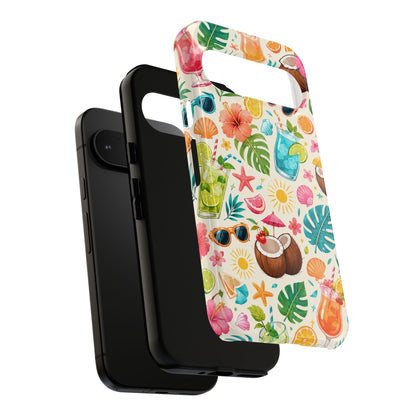 Tropical Cocktail Phone Case — Summer Beach Pattern iPhone Case