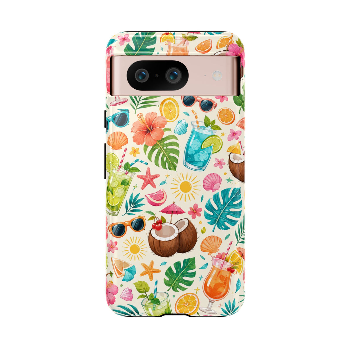 Tropical Cocktail Phone Case — Summer Beach Pattern iPhone Case