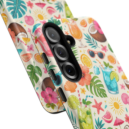 Tropical Cocktail Phone Case — Summer Beach Pattern iPhone Case