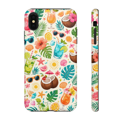 Tropical Cocktail Phone Case — Summer Beach Pattern iPhone Case
