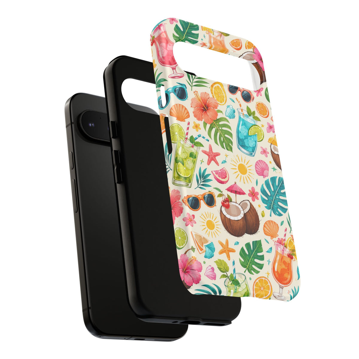 Tropical Cocktail Phone Case — Summer Beach Pattern iPhone Case
