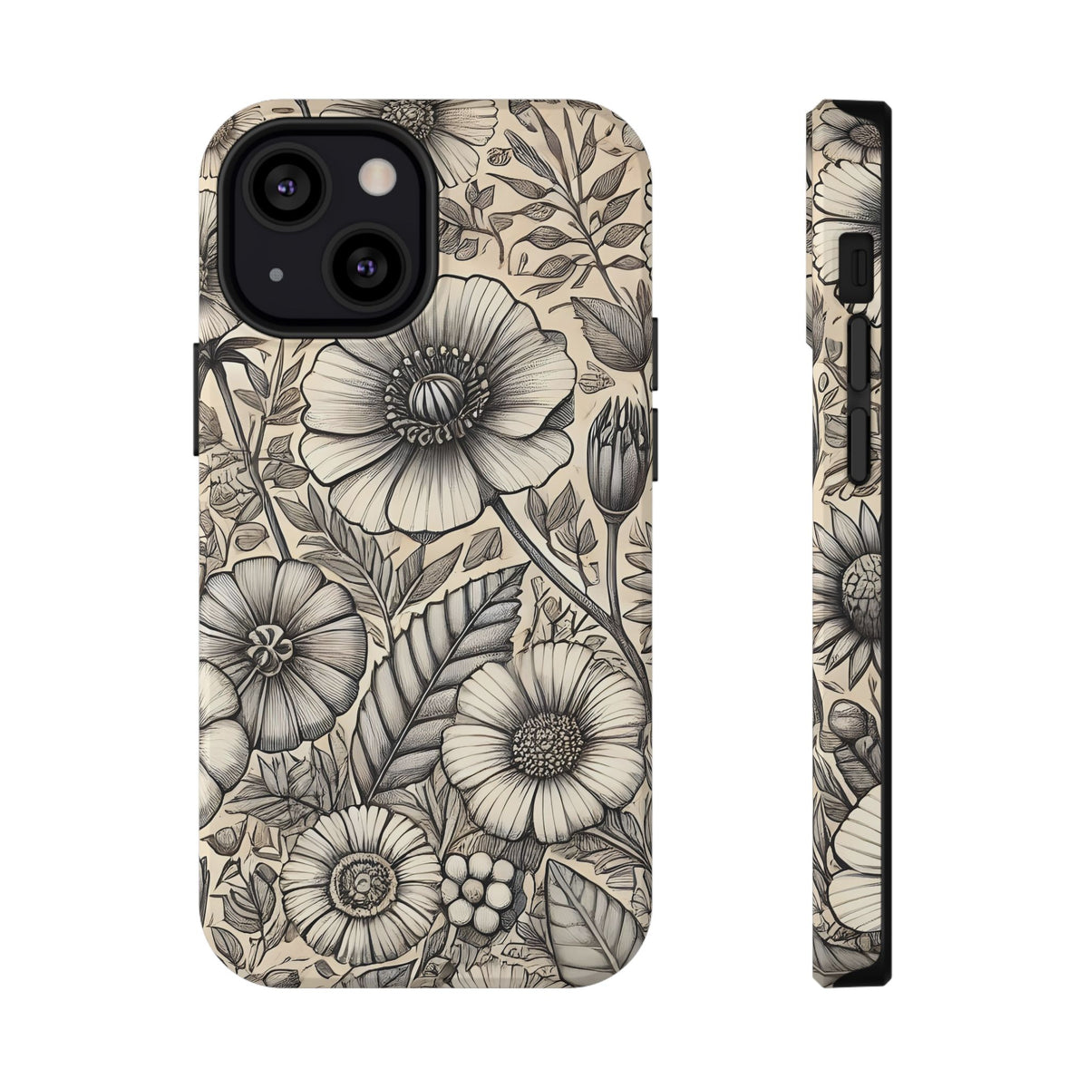 Paper Flowers Impact-Resistant Case