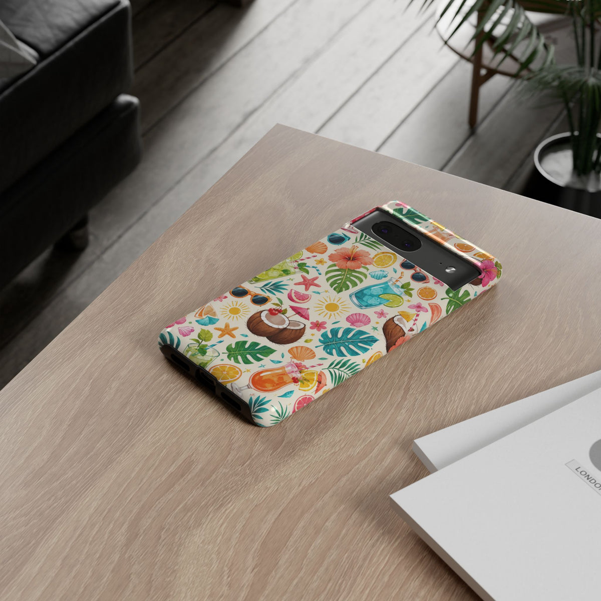 Tropical Cocktail Phone Case — Summer Beach Pattern iPhone Case