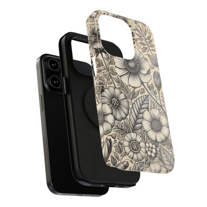 Paper Flowers Impact-Resistant Case