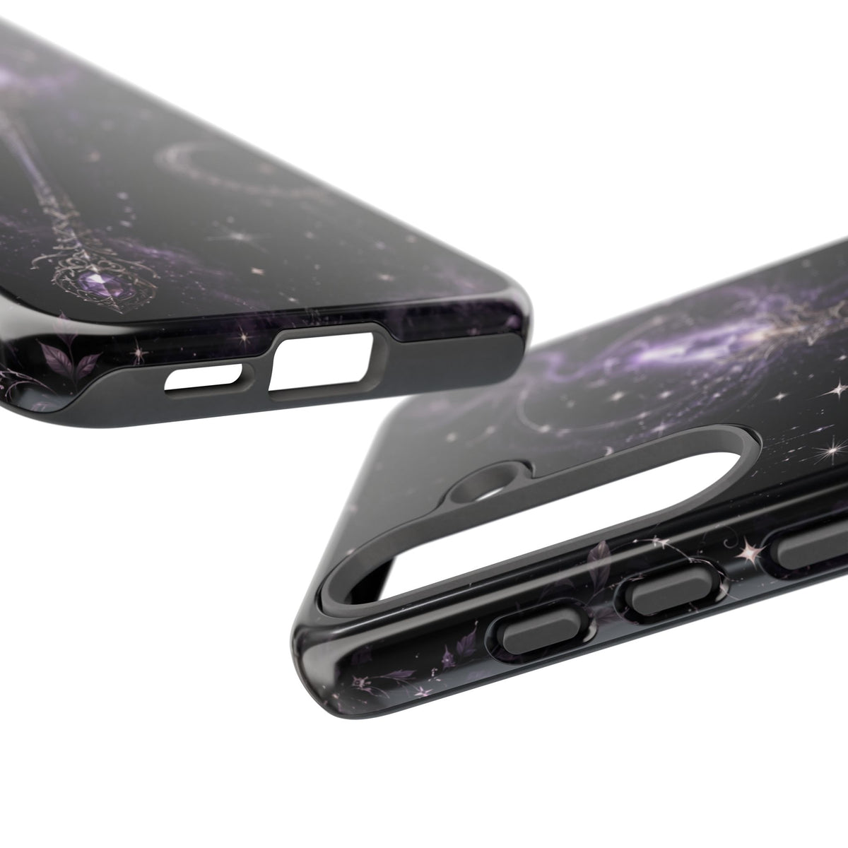 Celestial Magic Wand Phone Case — Mystic Moon & Stars Galaxy Tough Case