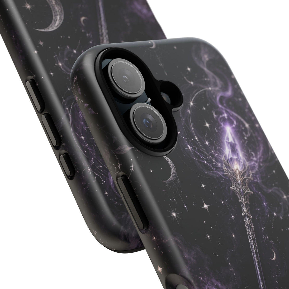 Celestial Magic Wand Phone Case — Mystic Moon & Stars Galaxy Tough Case