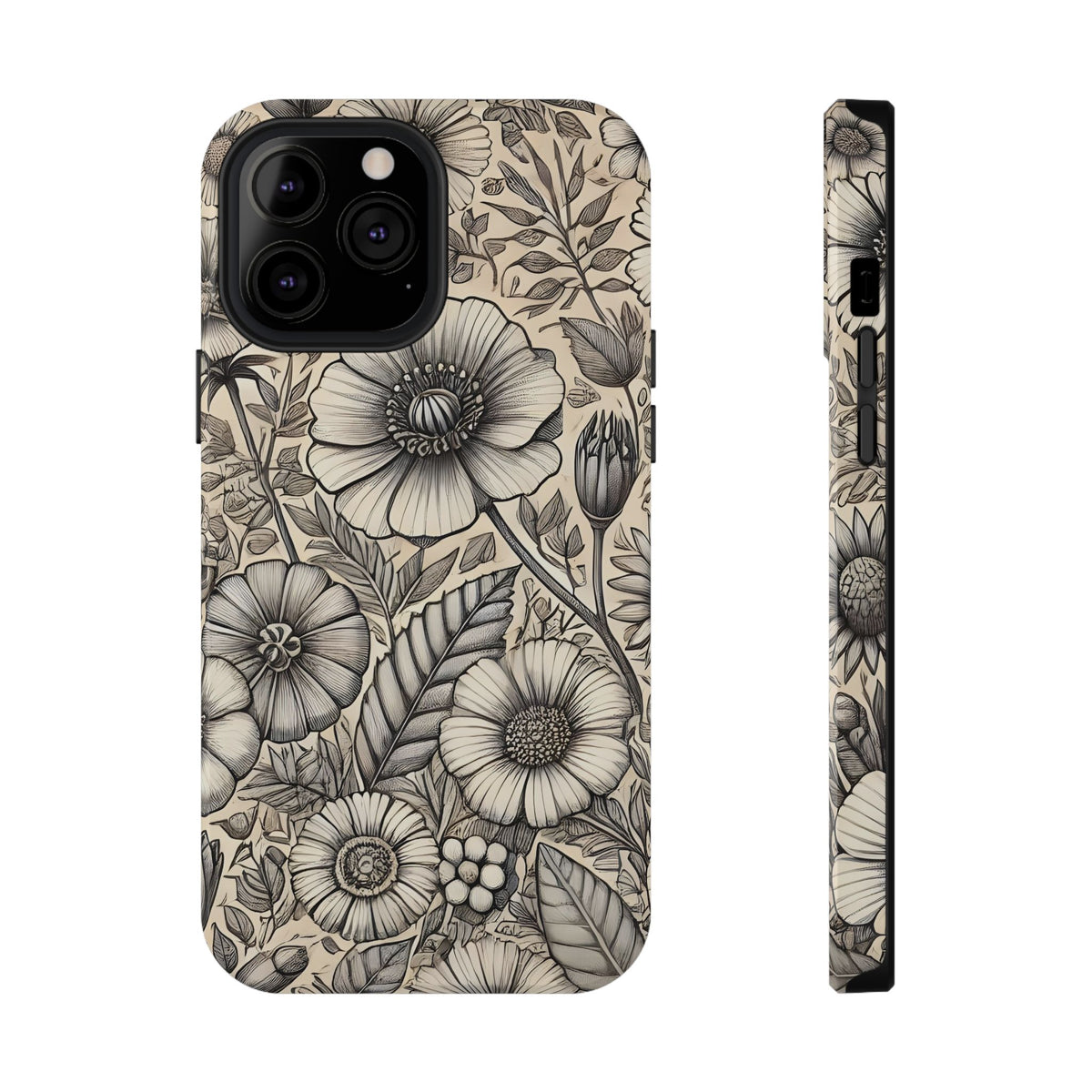 Paper Flowers Impact-Resistant Case