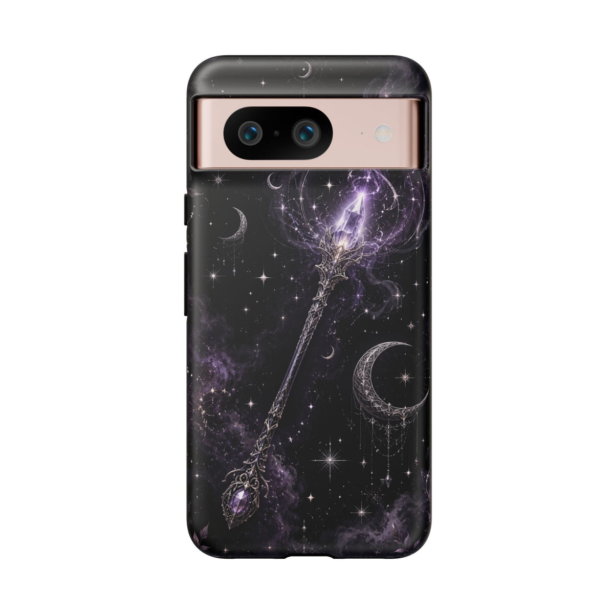 Celestial Magic Wand Phone Case — Mystic Moon & Stars Galaxy Tough Case
