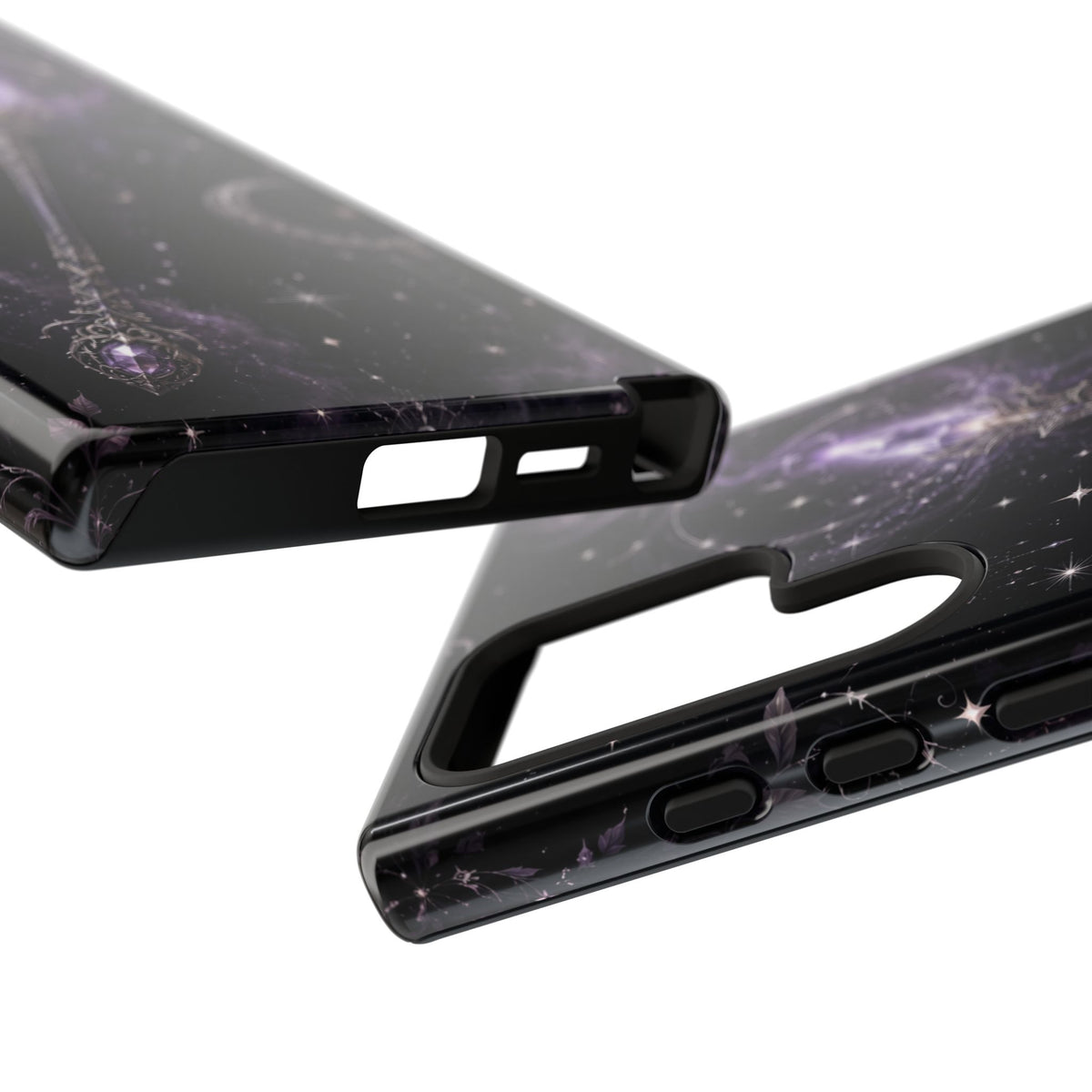 Celestial Magic Wand Phone Case — Mystic Moon & Stars Galaxy Tough Case