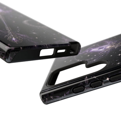 Celestial Magic Wand Phone Case — Mystic Moon & Stars Galaxy Tough Case