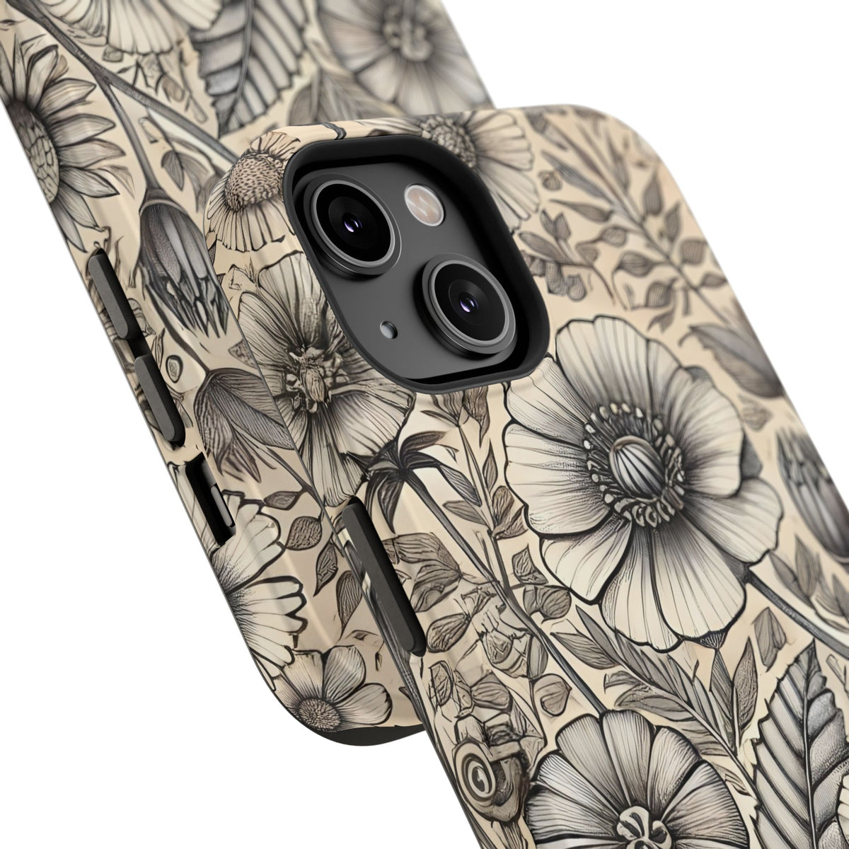Paper Flowers Impact-Resistant Case