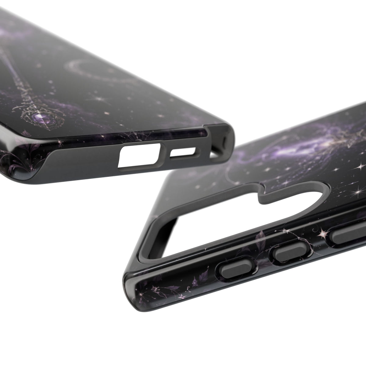Celestial Magic Wand Phone Case — Mystic Moon & Stars Galaxy Tough Case