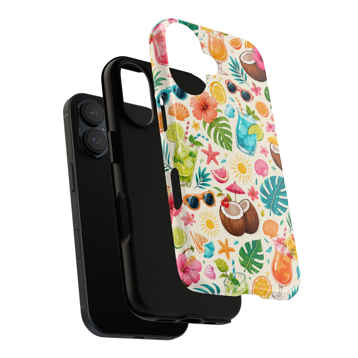 Tropical Cocktail Phone Case — Summer Beach Pattern iPhone Case