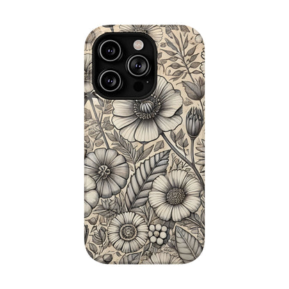 Paper Flowers Impact-Resistant Case