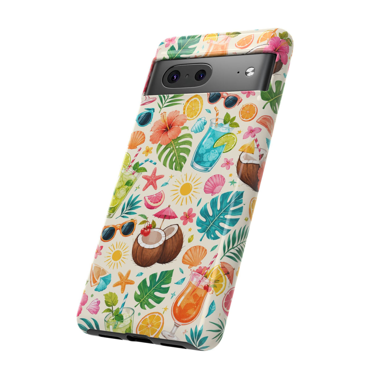 Tropical Cocktail Phone Case — Summer Beach Pattern iPhone Case