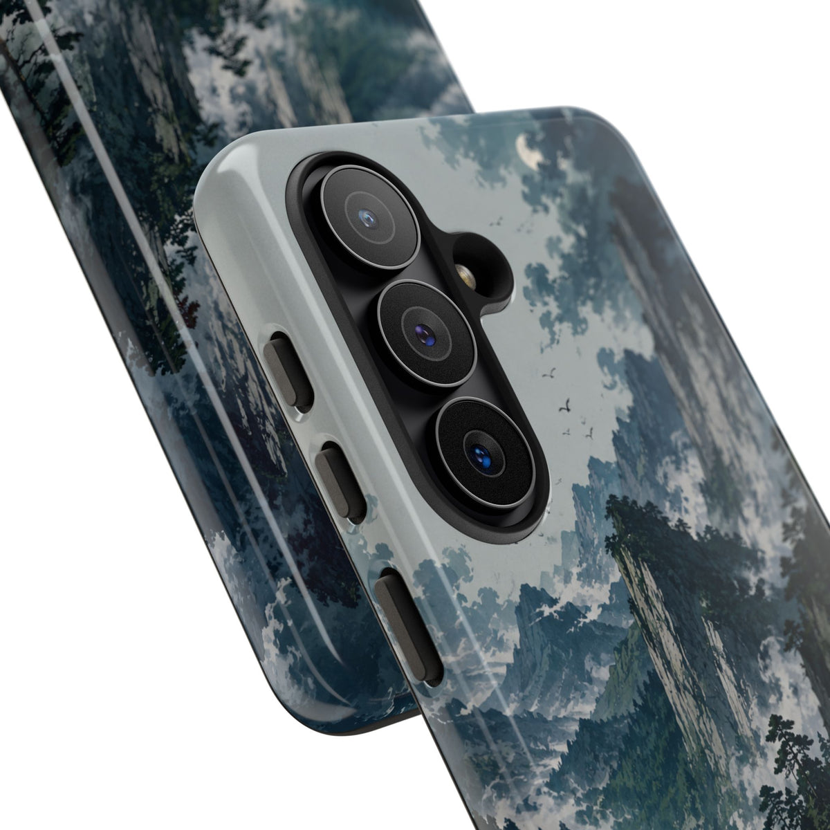 Mountain Landscape Phone Case — Misty Peaks Protective Tough Case